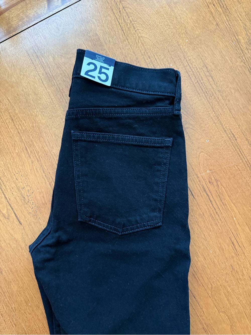 GAP 90s Straight Leg High Rise Jeans in Black size 25 Petite NWT